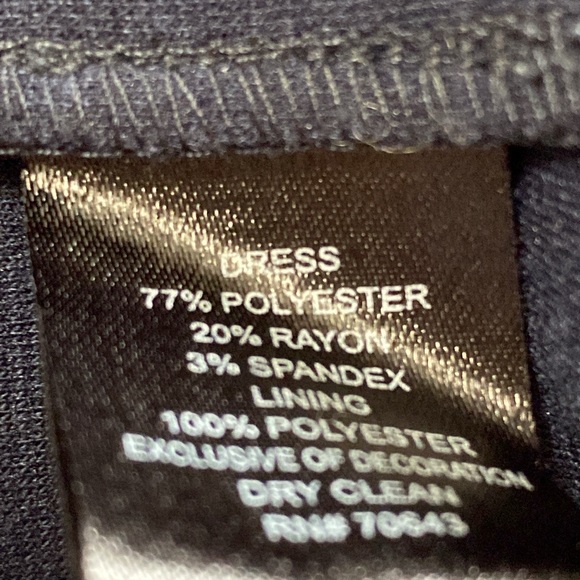 Vintage Jessica Howard navy blue dress with imbezzelment. Size 18W - Picture 11 of 11